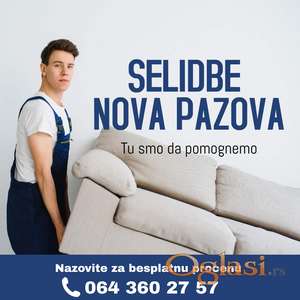 Selidbe Nova Pazova - Najpovoljnije Cene Usluge Preseljenja